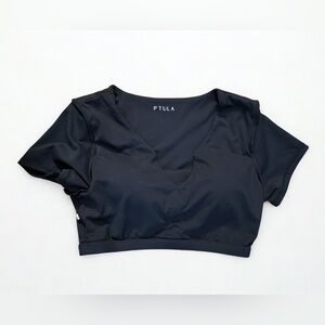 Ptula Cassey Notcha Crop Top Black Size Medium